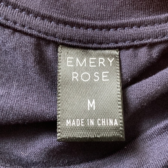 Emery Rose medium tank top blue tan color block sleeveless - Picture 9 of 10